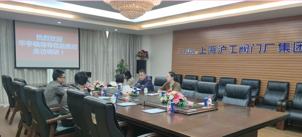 華亭鎮(zhèn)鎮(zhèn)長尹小興一行蒞臨我司走訪調研（圖2）